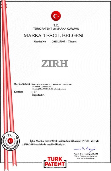 Marka Tescil Belgesi